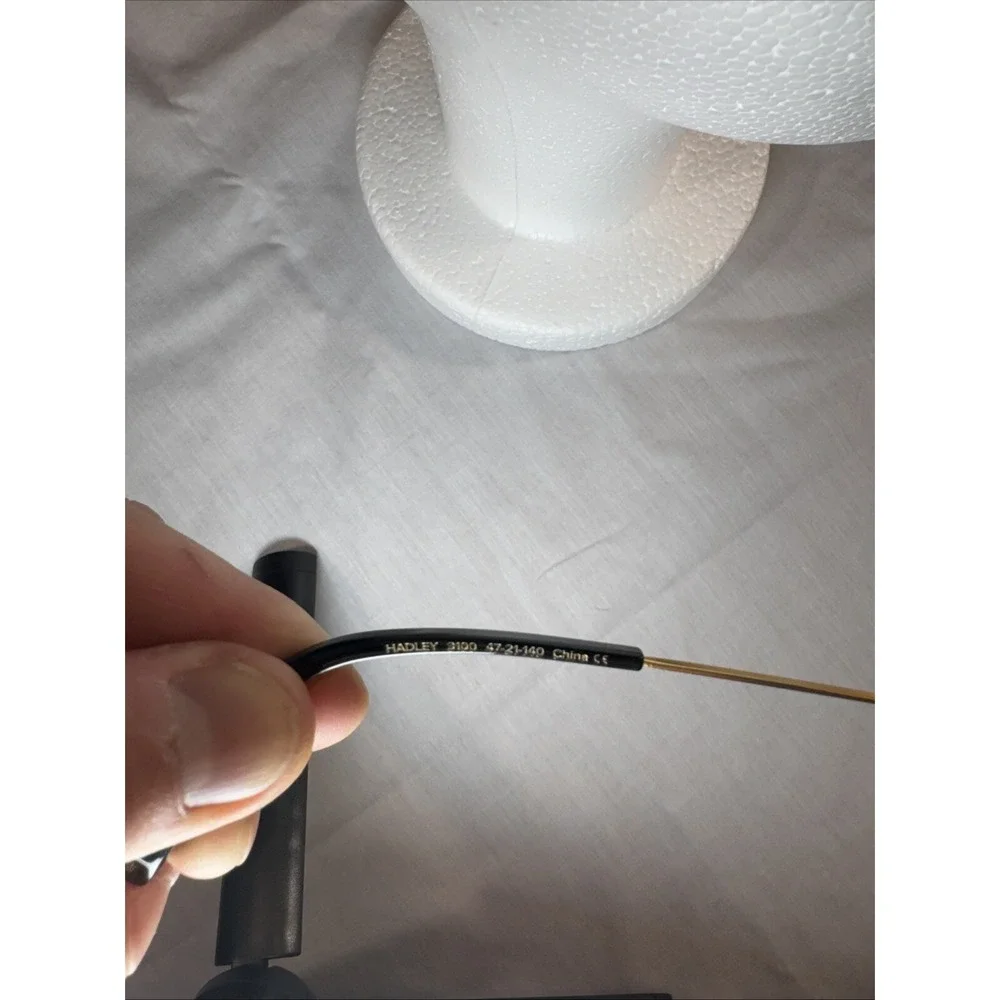 Warby Parker Hadley 3100 Black Gold Cat Eyes Round Eyeglasses 47-21-140